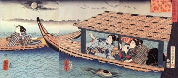 otoño Utagawa Kuniyoshi Ukiyo e Pinturas al óleo